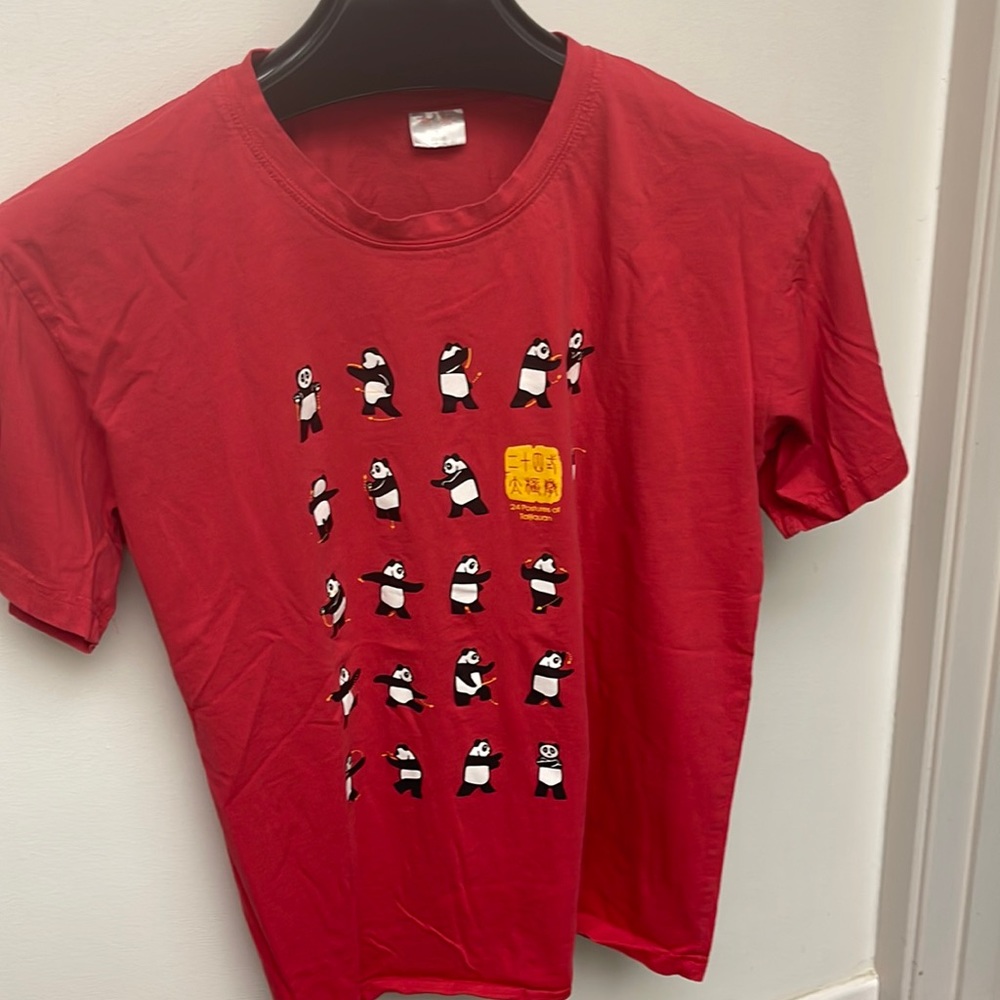 Red Panda T-shirt , the 24 postures of taijiquan